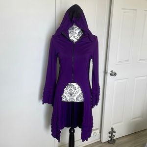 Gorgeous Purple Ruffle Hoodie